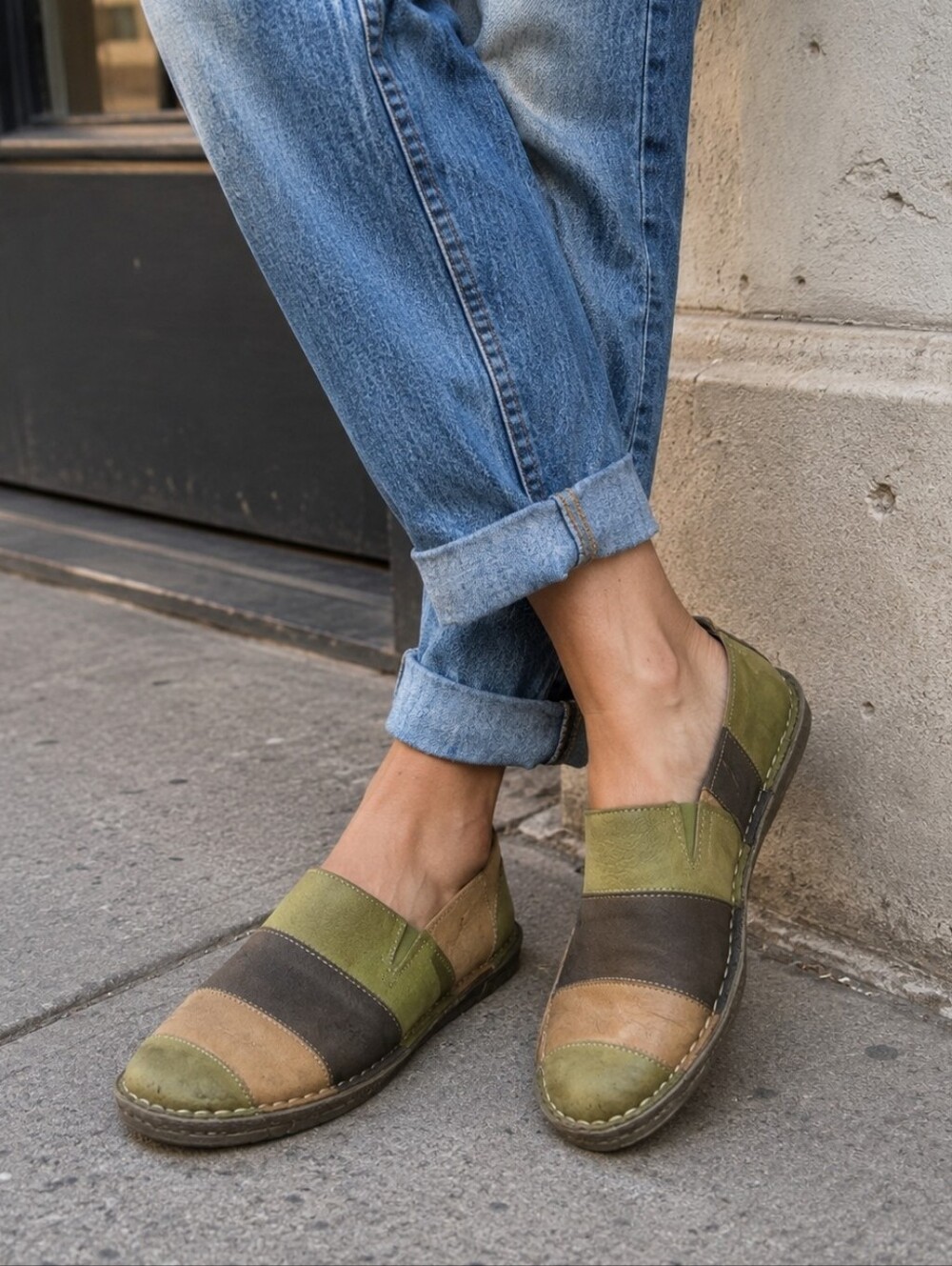 Josef Seibel Leather Slip-On Flats EU 38